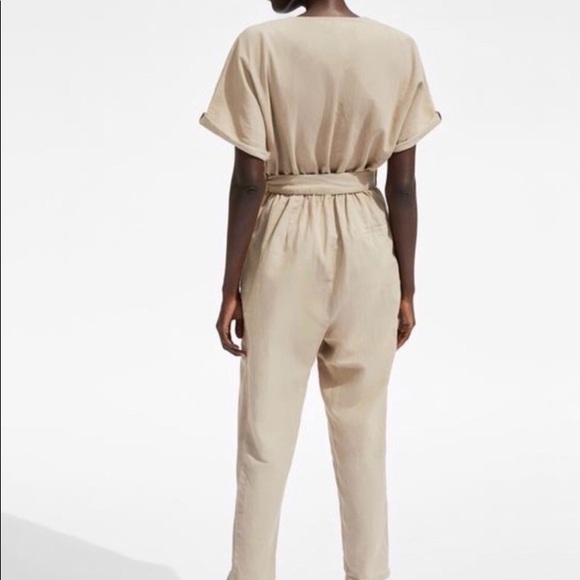 Zara Linen Jumpsuit - Picture 2 of 3